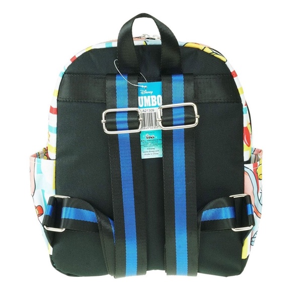 Disneys Classic Dumbo Flying Circus Adjustable Straps Mini ADULT Nylon Backpack - Picture 5 of 5